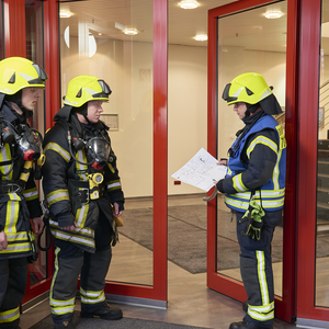 The danger management system triggers an alarm