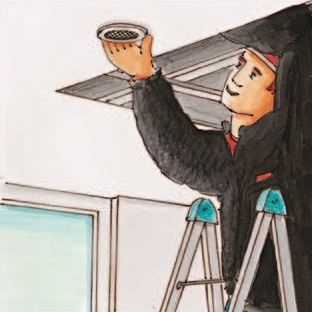 Abbildung eines undercover Sprinkler als Lösung