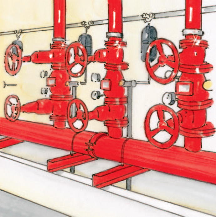 Drawing Maintenance of the valve stations