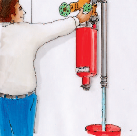 Solution by installing a drainage unit