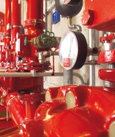 Control unit of a spray water extinguishing system