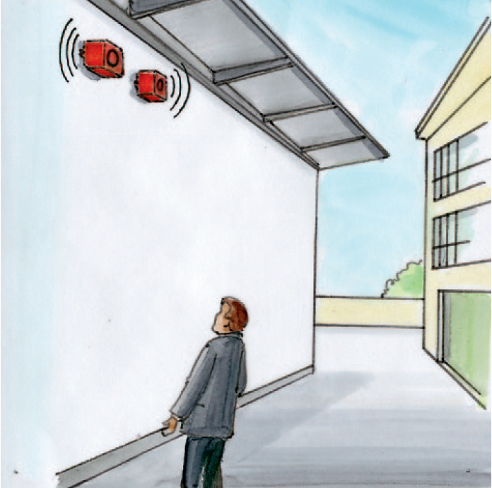 Drawing electrical alarm