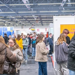 Besucher Einstieg Messe